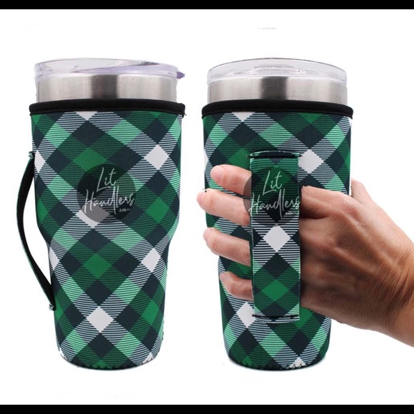 Plaid Blender Bottle Yeti Coozie Cold 24-32oz. - Picture 3 of 3